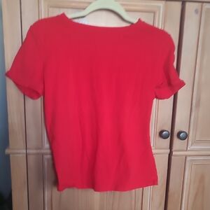 Women's Short-Sleeve Red Tee